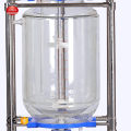 New  Jacketed Glass Reactor 100 Liter